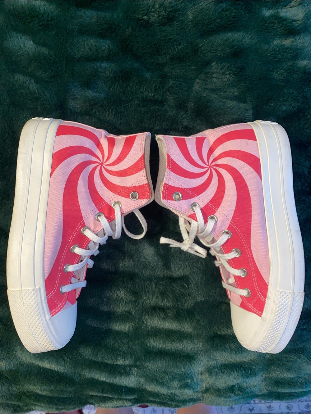 Converse Pink Swirl High-Top Sneakers - Picture 5 of 5